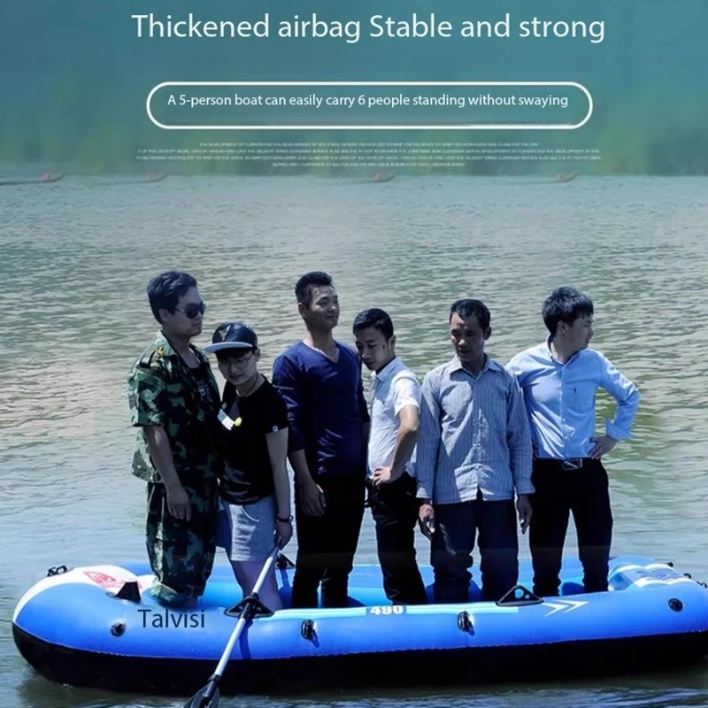 Inflatable Boat 4 Person - Bateau de pêche épais en caoutchouc