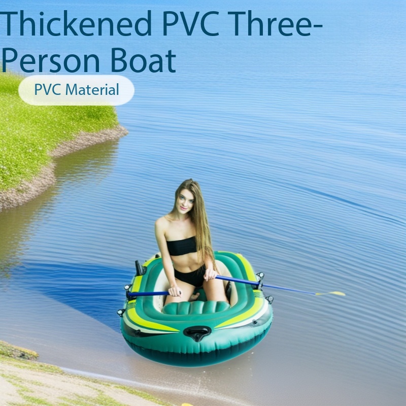 Inflatable Kayak 3 Person - Bateau gonflable en PVC épaissi pour