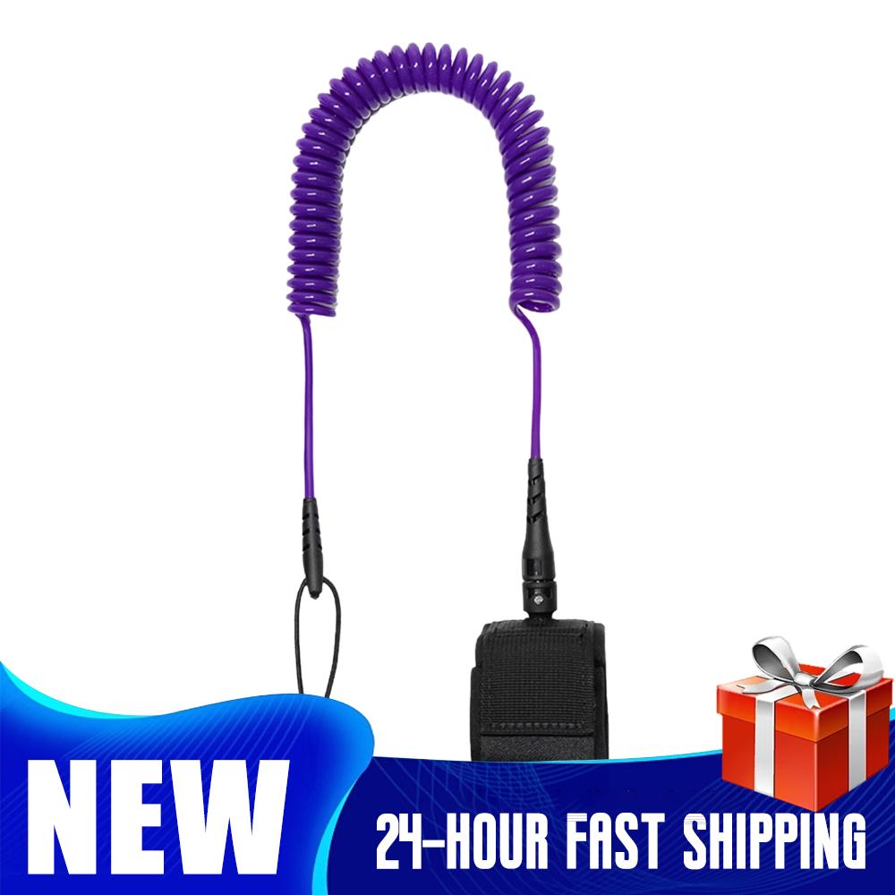 Paddle Board Leash Coiled - Laisse enroulée pour SUP, cordon de
