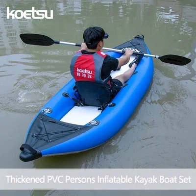 Kayak Inflatable 2 Person - KOETSU-Canoé-kayak gonflable en PVC pour 1