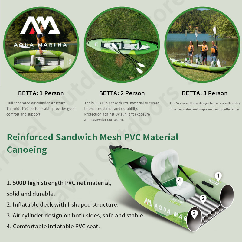 AQUA MARINA BETTA Kayak gonfla - Inflatable Kayak 3 Person avis et prix