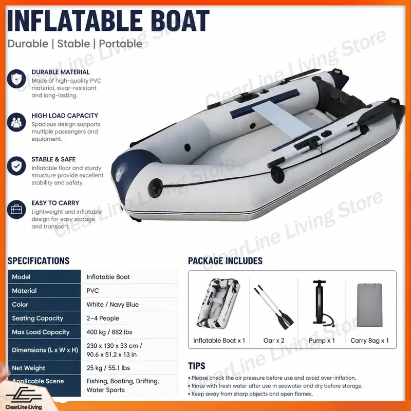 Bateau pneumatique en PVC pour - Inflatable Kayak 3 Person avis et prix