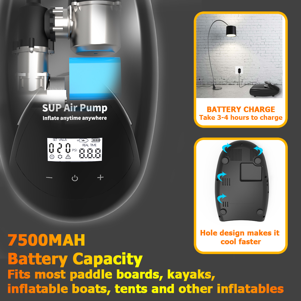 Pompe à air électrique haute p - Paddle Board Electric Pump 20Psi avis et prix