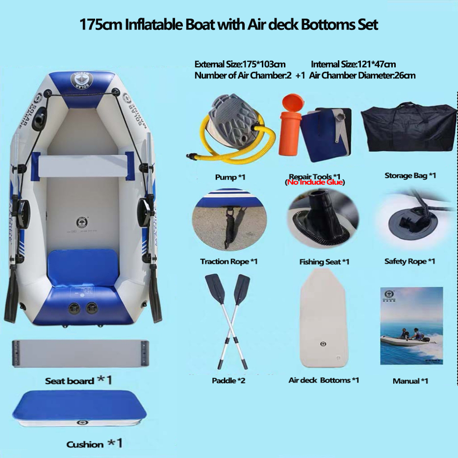 Bateau gonflable en PVC, batea - Inflatable Kayak 3 Person avis et prix