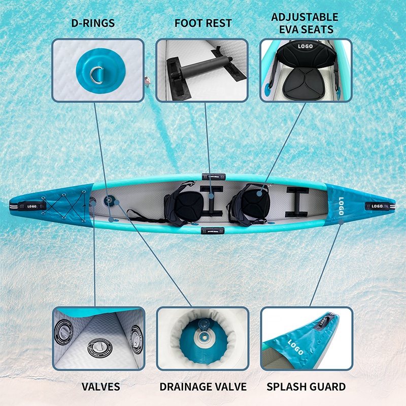 Kayak gonflable Drop Stitch, c - Inflatable Kayak 3 Person avis et prix