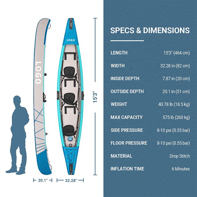 Kayak gonflable Drop Stitch, c - Inflatable Kayak 3 Person avis et prix