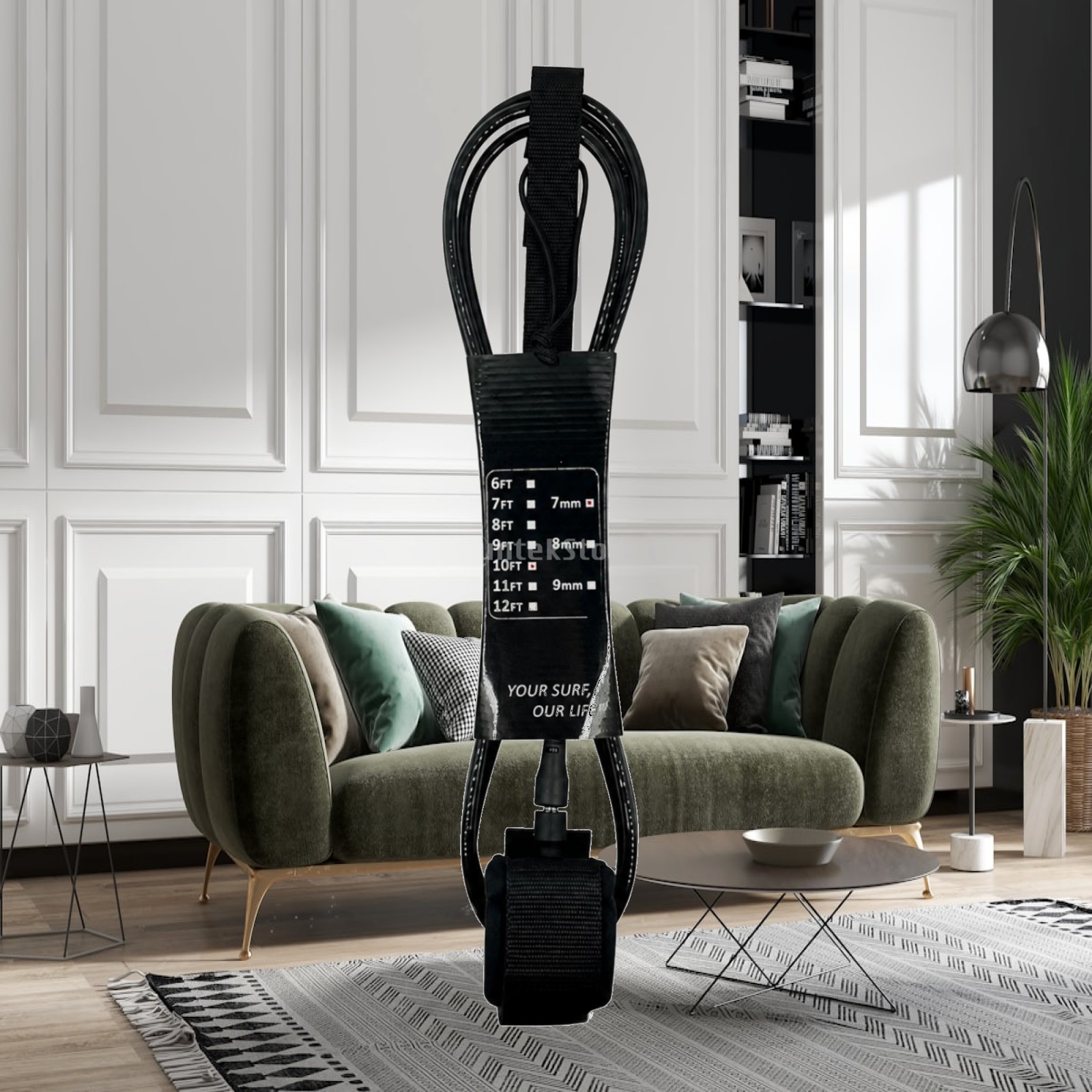 Laisse de sécurité pour planch - Paddle Board Leash Coiled avis et prix